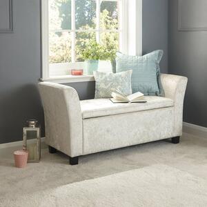 Verona Crushed Velvet Ottoman Window Seat