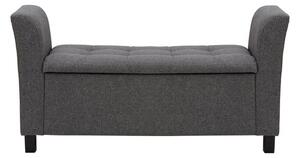 Verona Fabric Window Seat, Charcoal