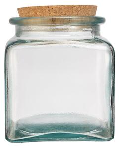 &Again Recycled Glass Storage Jar Clear