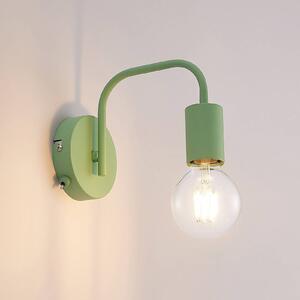 Lindby Erivana wall light, celadon green