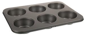 Luxe 6 Cup Muffin Tray Grey