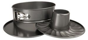 Luxe 2 in 1 23cm Spring Form Cake Tin with Bundt Base Grey