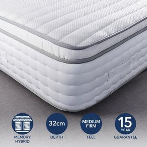 Hotel Memory Foam Pillow Top 2000 Pocket Sprung Mattress