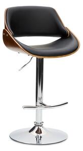 Trento Adjustable Height Bar Stool, Faux Leather