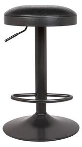Terni Adjustable Height Swivel Bar Stool, Faux Leather