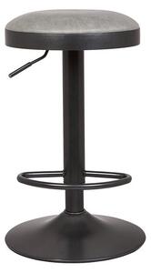 Terni Adjustable Height Swivel Bar Stool, Faux Leather