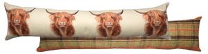 Evans Lichfield Hunter Highland Cow Draught Excluder Brown