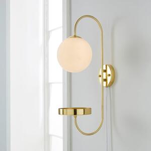 Gigi Plug In Wall Light with Shelf