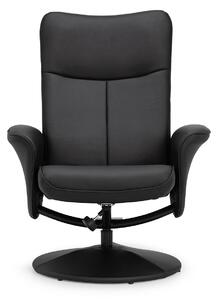 Lugano Faux Leather Recline Chair & Stool