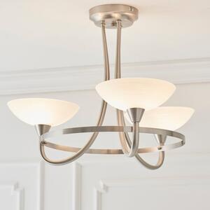 Vogue Cagney 3 Light Semi Flush Ceiling Light