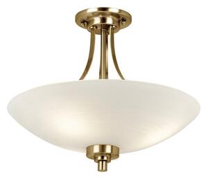 Return - Vogue Welles 3 Light Semi Flush Ceiling Light