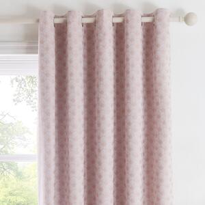 Tiffany Blush Eyelet Curtains Blush (Pink)