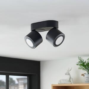 Lindby Lowie LED spot, four-bulb, black