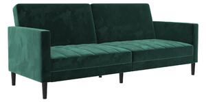 Liam Velvet Clic Clac Sofa Bed Green Green