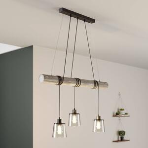 Karrl hanging light, 3-bulb, smoky grey/grey