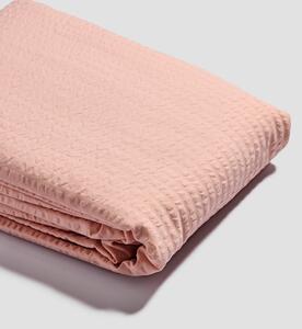 Piglet Salt Pink Seersucker Cotton Duvet Cover Size Super King