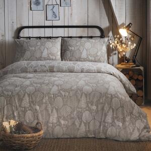 Winter Forest Printed Bedding Natural