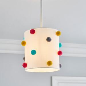 Multi Colour Pom Pom Lamp Shade