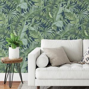 Nu Wall Self Adhesive Maui Navy Wallpaper