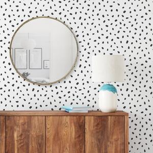 Nu Wall Self Adhesive Spot Mono Wallpaper