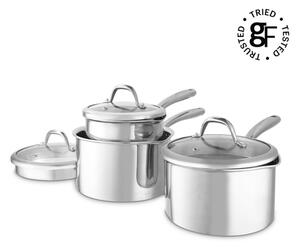 Good Food TriPly 3 Piece Saucepan Set Stainless Steel
