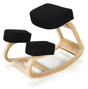 Costway Ergonomic Kneeling Chair for Upright Posture Correcting-Black
