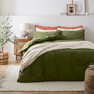 Soft Washed Recycled Cotton Duvet Cover and Pillowcase Set
