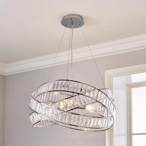 Lilia 3 Light Jewel Semi Flush Ceiling Light