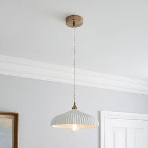 Dorma Ribbed Porcelain Pendant Light