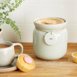 Sage Hang Tag Tea Canister