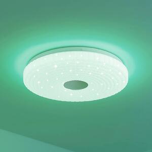 Lindby Laubini LED ceiling light, RGBW, CCT, 38 cm