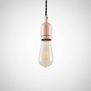 Lindby Vistoso hanging light, glossy copper
