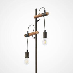 Lindby Sibillia floor lamp made of metal and wood