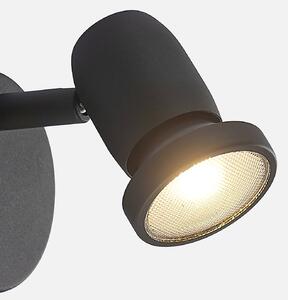 ELC Simano LED spotlight, black, 1-bulb