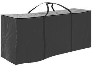 Outsunny 720 L Outdoor Garden Cushion Storage Bag, Heavy Duty 600D Oxford Fabric Waterproof Garden Furniture Cushion Storage Bag with 2-Way Zip for Tent, Christmas Tree, 175 x 55 x 75 cm, Black