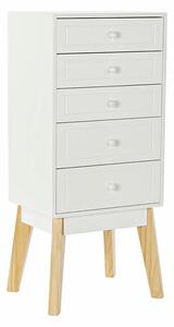 Chest of drawers DKD Home Decor White Natural MDF Wood 40 x 30 x 90 cm