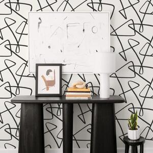 Nu Wall Mono Curves Self Adhesive Wallpaper