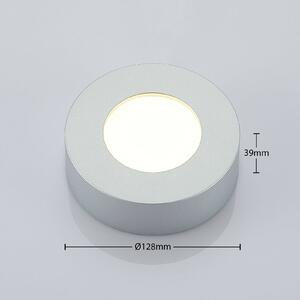 Marlo LED ceiling lamp silver 3000 K round 12.8 cm