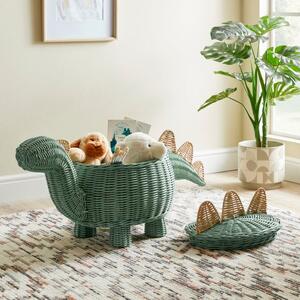 Dinosaur Rattan Storage Basket