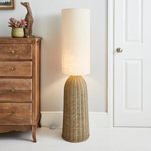 Churchgate Cotes Rattan Midi Floor Lamp