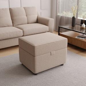 Baxter Textured Weave Storage Footstool