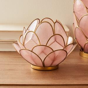 Capiz Pink Tealight Holder