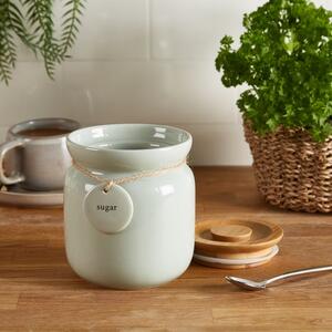 Sage Hang Tag Sugar Canister