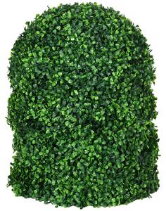 HOMCOM Set of 2 Artificial Topiary Balls, 40cm Faux Boxwood Balls, Hanging Decoration for Home, Indoor, Outdoor, Green