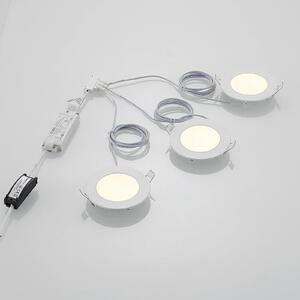 ELC Jupiter LED recessed spotlight set of 3, white