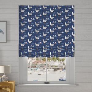 Coastal Gull Made to Measure Roman Blind