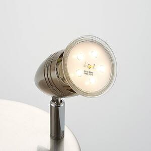 ELC Kalean LED ceiling spotlight, nickel, 3-bulb
