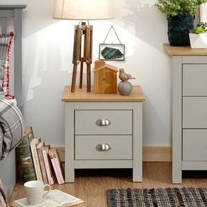 Lancaster 2 Drawer Bedside Table