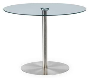 Milan 4 Seater Round Glass Top Dining Table