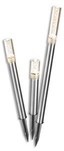LED solar light rods Trio Sticks, set of 3